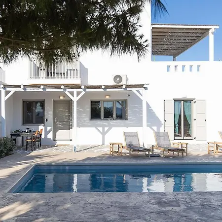 ヴィラ White Pearl Naxos With Private Swimming Pool *