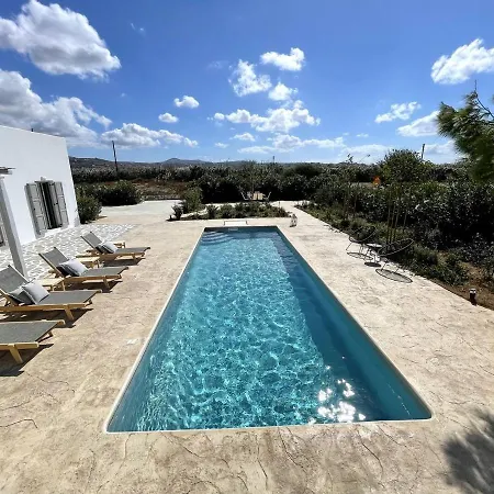 ヴィラ White Pearl Naxos With Private Swimming Pool *