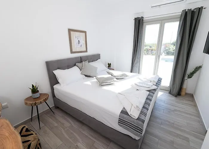 ヴィラ White Pearl Naxos With Private Swimming Pool *